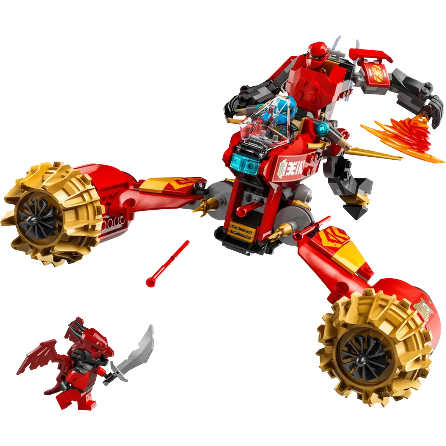 Lego Ninjago 71830 Kai's Mechastormvoertuig Bouwstenen