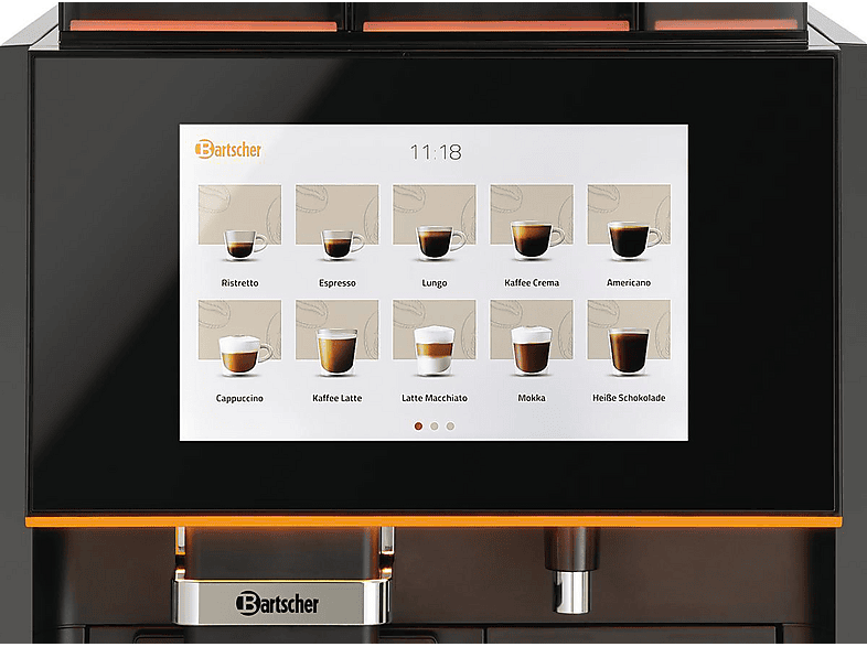 BARTSCHER 190086 KV2 Premium Kaffeevollautomat Schwarz
