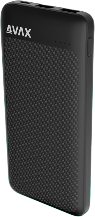 AVAX LIGHTY+ powerbank, 20000 mAh, 20W, USB-C és 2x USB-A, fekete (PB220)