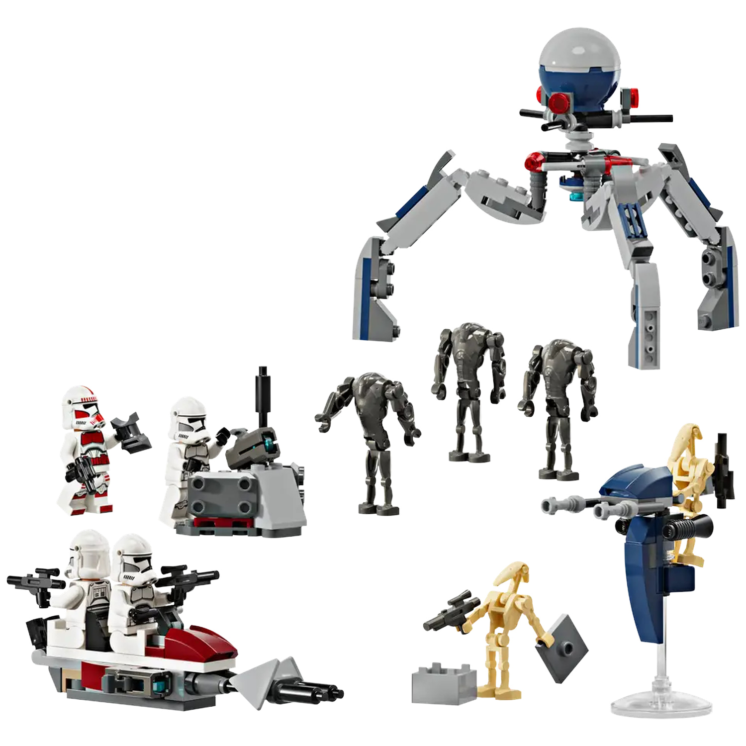Lego Star Wars 75372 Clone Trooper & Battle Droid Bouwstenen