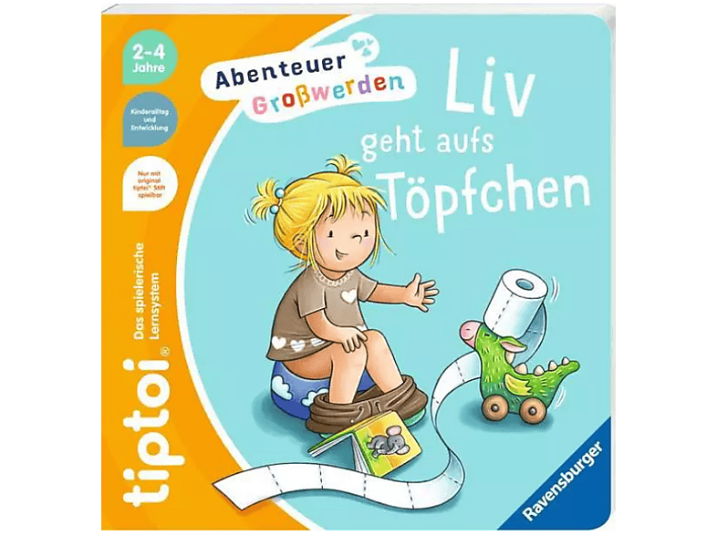 Ravensburger TipToi: Abenteuer Groswerden - Liv geht aufs Töpfchen (Ab 2 Jahren) tiptoi, Mehrfarbig