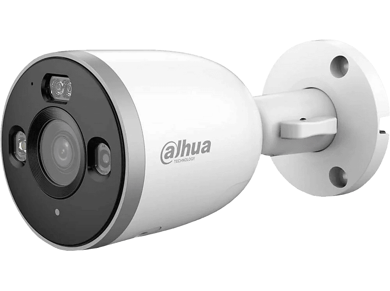Dahua Bullet D1, Überwachungskamera (für Außen, Nachtsichtfunktion, Netzbetrieb, rotierbar, 3K, Weiß)
