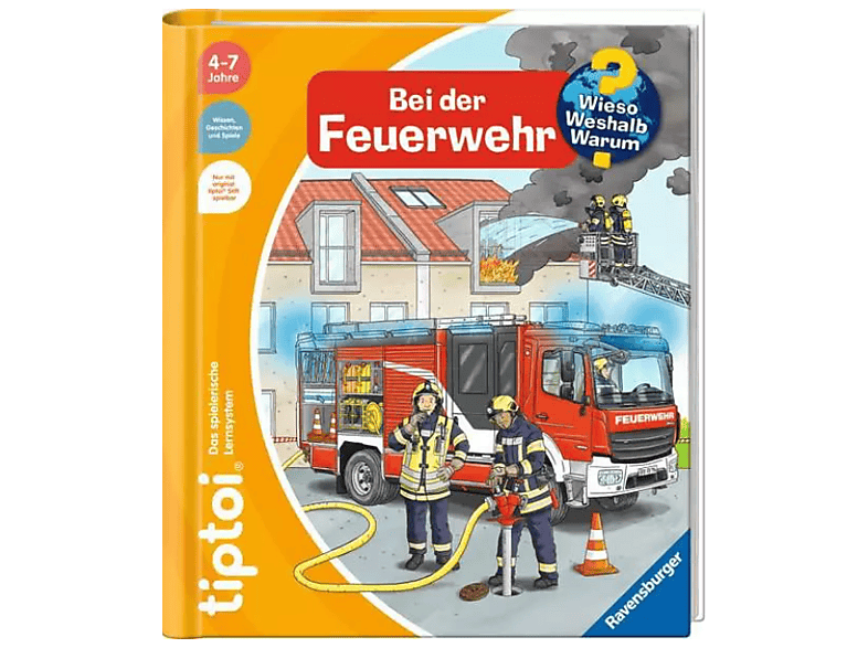 Ravensburger TipToi: Bei der Feuerwehr (Ab 4 Jahren) tiptoi, Mehrfarbig