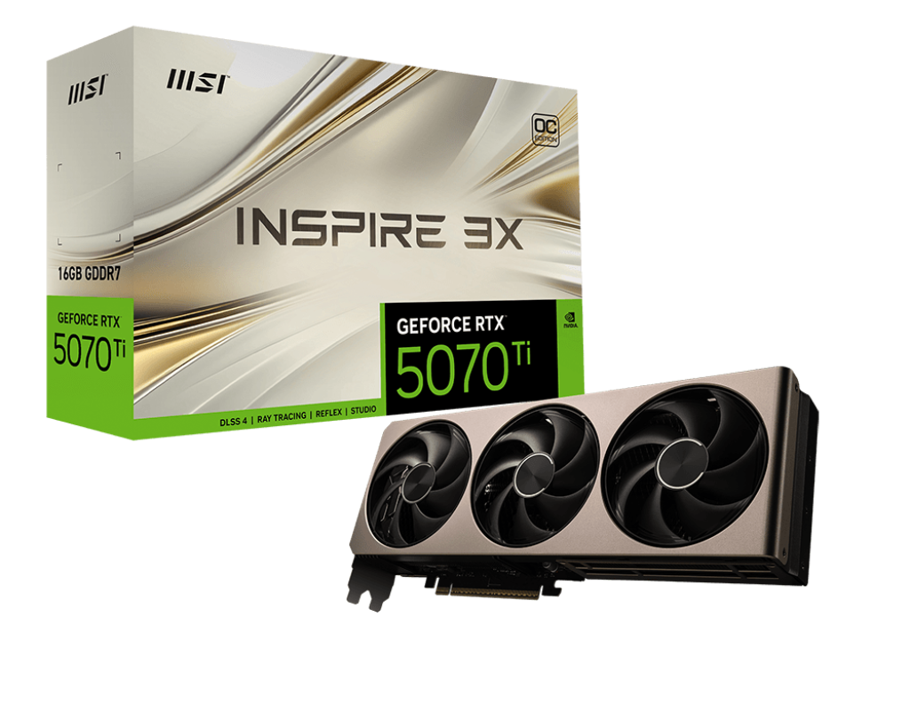 MSI GeForce RTX 5070 Ti Inspire 3X 16G OC