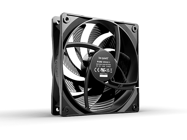 LISTAN Pure Wings 3 120 mm PWM high-speed CPU Kühlung, Triple Pack, Schwarz — Foto 2 von 3
