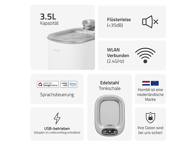 Thumbnail - HOMBLI Smarter Wasserbrunnen