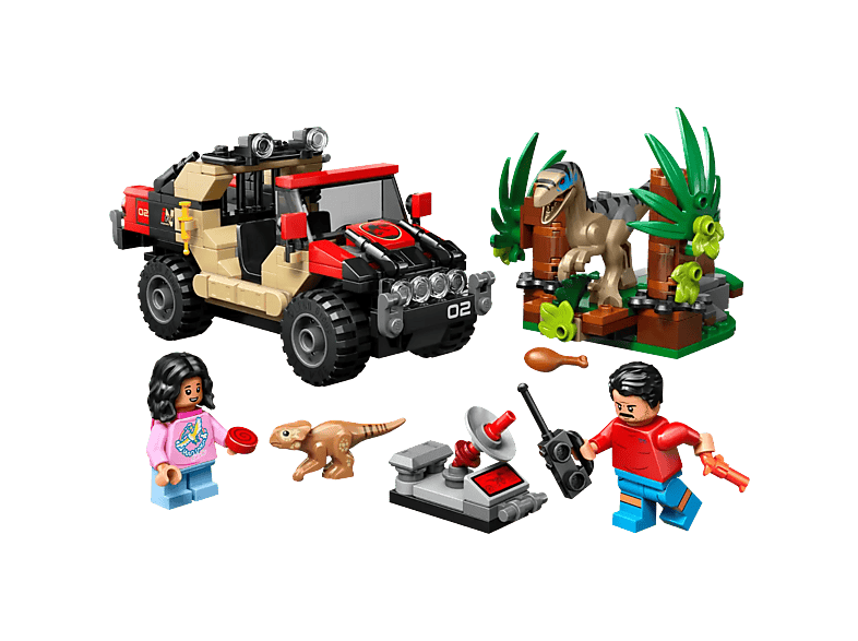 LEGO Jurassic World Offroad raptorontsnapping