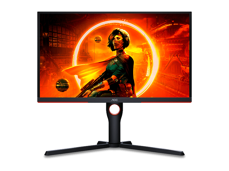 Monitor gaming - AOC 25G3ZM/BK 25" FHD, 240Hz, Fast VA, 0.5 ms MPRT, Adaptive Sync., FreeSync Prem., Altura ajustable (2x HDMI 2.0, 1x DP 1.2), Negro