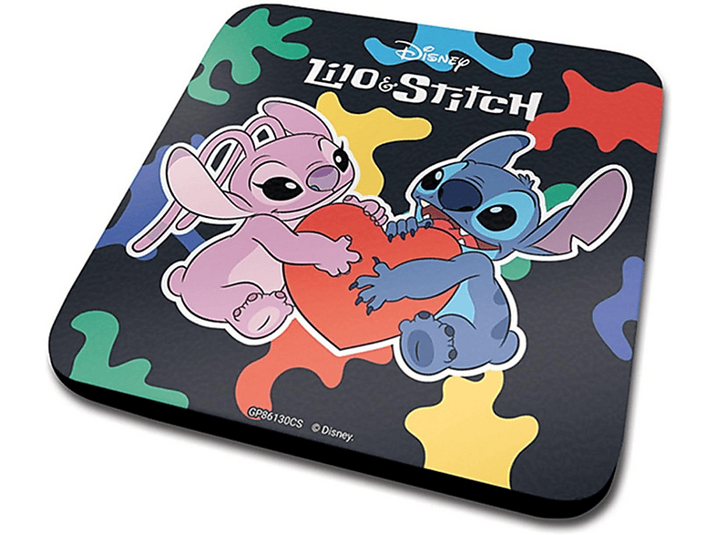 Pack Merchandising - Lilo & Stitch: Set taza, posavasos y llavero, Stitch Angel