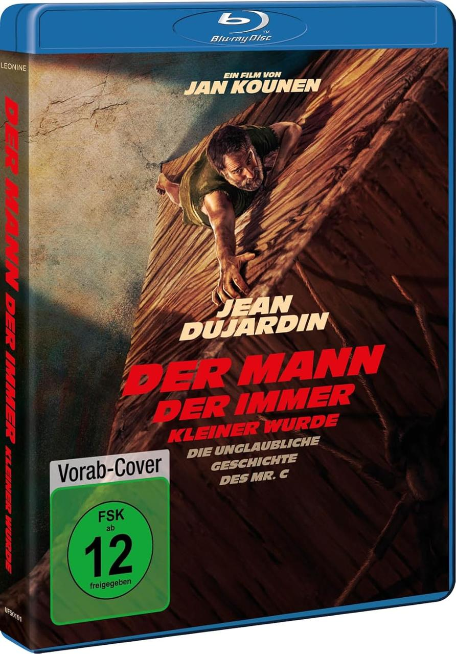 Blu-ray-Cover. Ein Mann klettert auf einer Holzkonstruktion. Text in Rot und Weiß. Grüne FSK 12 Bewertung.