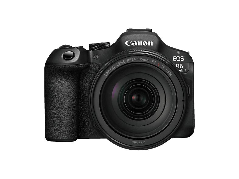 Canon Systemkamera EOS R6 Mark III mit Objektiv RF 24-105mm f4 L IS USM, 32.5 MP, 40 B/s, 3.69 Mio OLED Sucher, 3 Zoll Touch LCD, Schwarz; Spiegellose Systemkamera