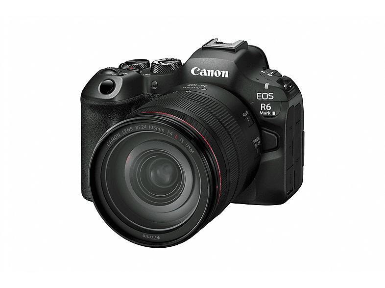Canon Systemkamera EOS R6 Mark III mit Objektiv RF 24-105mm f4 L IS USM, 32.5 MP, 40 B/s, 3.69 Mio OLED Sucher, 3 Zoll Touch LCD, Schwarz; Spiegellose Systemkamera — Foto 2 von 5
