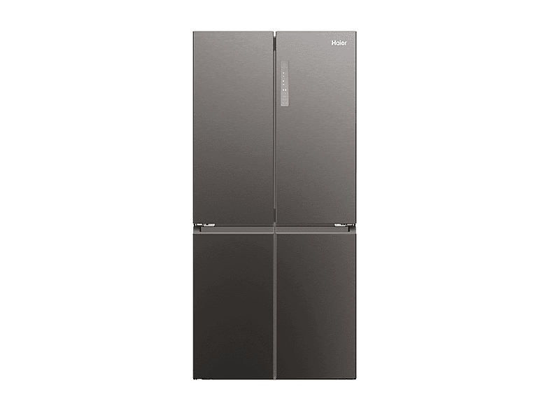 Frigorifero americano HAIER HCR3818ENMD, Sistema Multi Flow: Sì; raffreddamento frigorifero: No Frost; congelatore: Frost, Capacità netta totale 467 l, Rumorosità: 35 dB(A), Dimensioni: L 83,3 cm A 181,5 P 65 cm, Inox Dark, Classe E