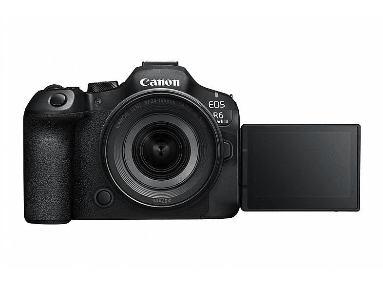 Canon Systemkamera EOS R6 Mark III mit Objektiv RF 24-105mm f4-7.1 IS STM, 32.5 MP, 40 B/s, 3.69 Mio OLED Sucher, 3 Zoll Touch LCD, Schwarz; Spiegellose Systemkamera — Foto 2 von 5