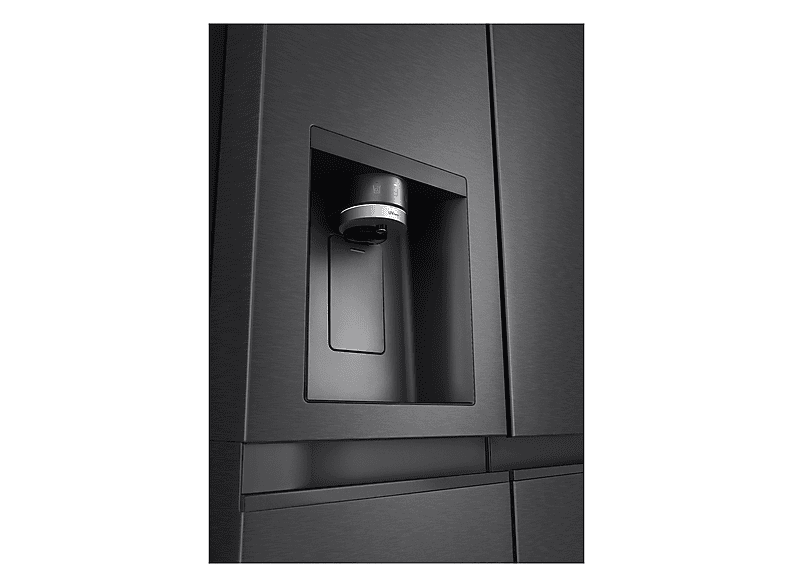 LG GSLE81EPBD Eis-, Crushed Ice- und Wasserspender Side-by-Side (628 l, D, 1790 mm hoch, Black Metallic)