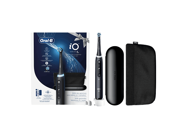 Offres Black Friday | ORAL B Brosse à dents électrique iO5 noir + étui + pochette