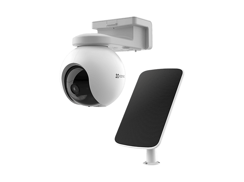 Ezviz HB8 Kit Caméra de Surveillance Extérieure 4K avec Panneau Solaire