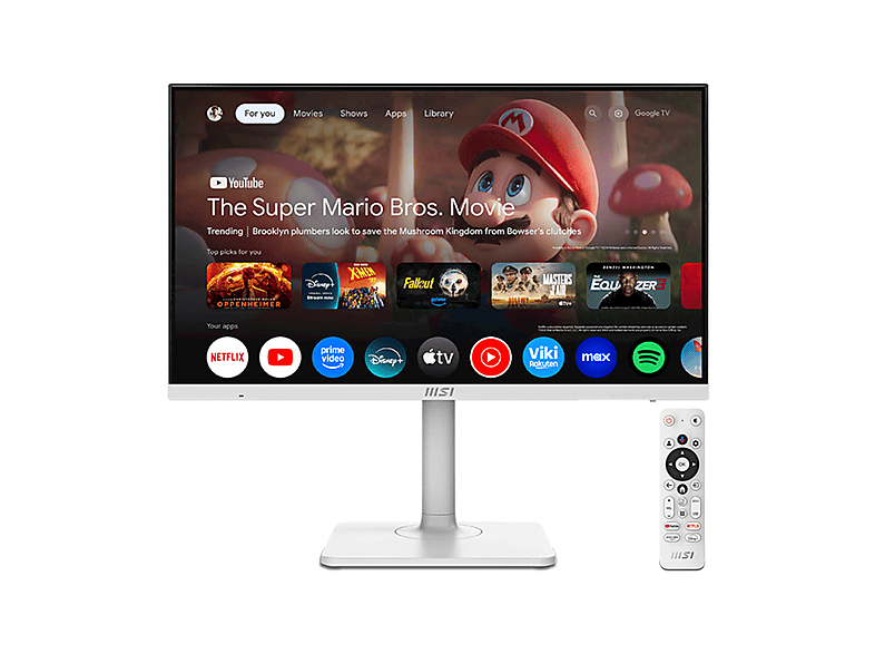 MSI Modern Md272Upsw Monitor Smart, 27", UHD 4K, 3840 x 2160 Pixel, tempo di risposta 4 ms, refresh rate 60 Hz