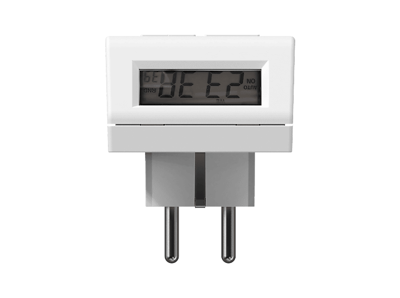 Temporizador enchufe - ISY ITD-1000-W, Con temporizador digital, Blanco – imagen 2