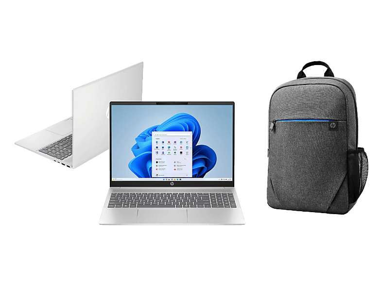 Laptop HP Pavilion 16-ag0054nw WUXGA / AMD Ryzen™ 5 8540U 16 GB RAM 512 SSD Radeon™ Windows 11 Home Srebrny + plecak Prelude 15.6 cala