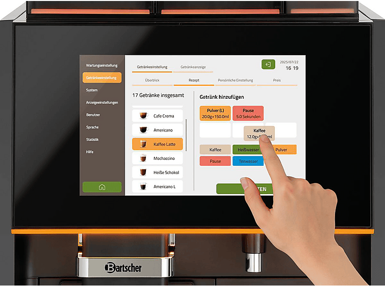 Thumbnail - BARTSCHER 190097 KV2 Topping Kaffeevollautomat Schwarz