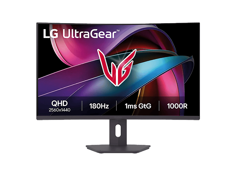 LG UltraGear™ 32G600A-B, 31.5 QHD, 180 Hz, 1 ms, VA curvo 1000R, 2x HDMI, AMD FreeSync™