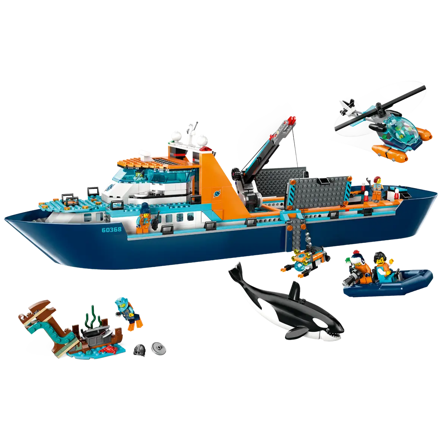 Lego City 60368 Poolonderzoeksschip Bouwstenen afbeelding