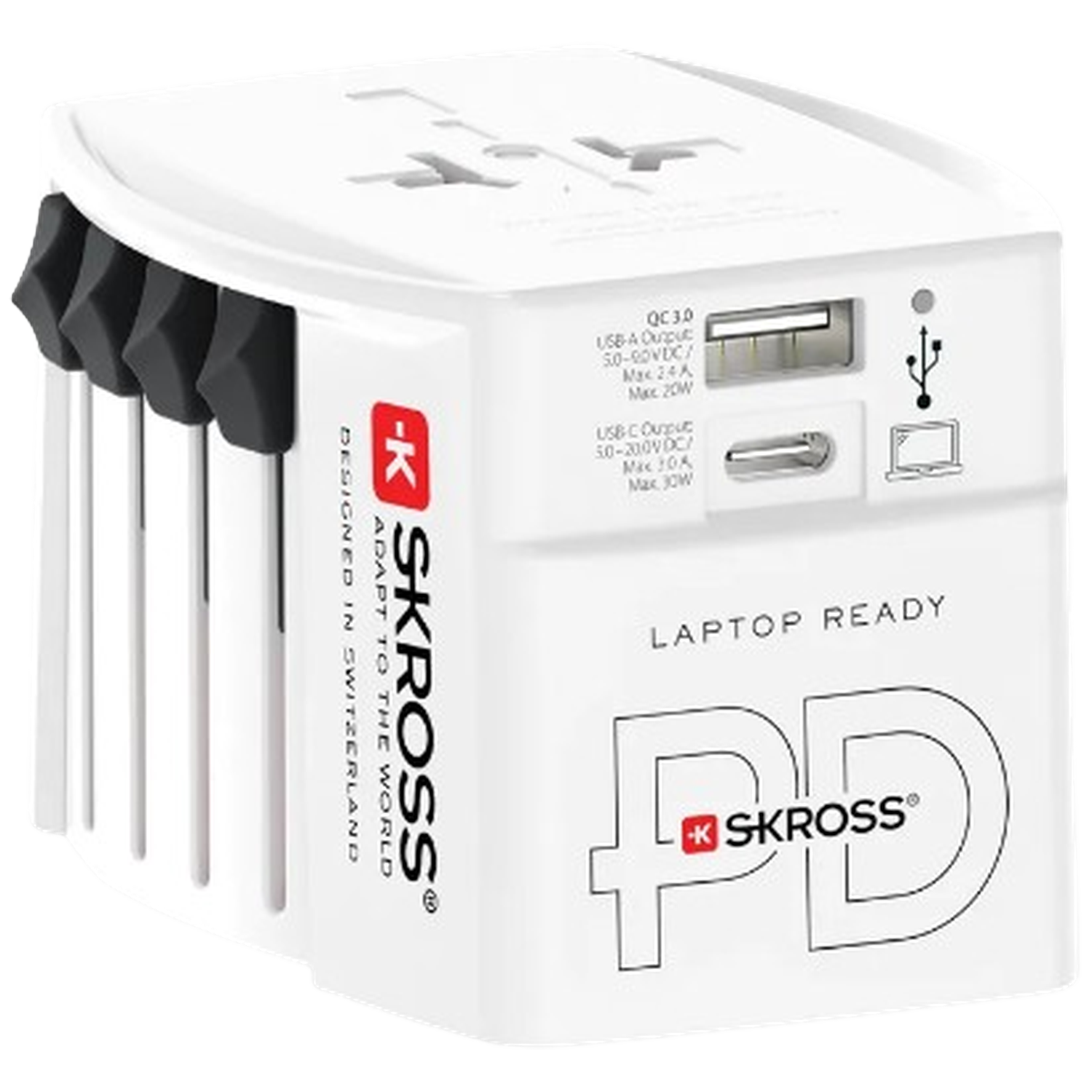 Skross World Travel Adapter 2pole 30w Pd Reisstekker