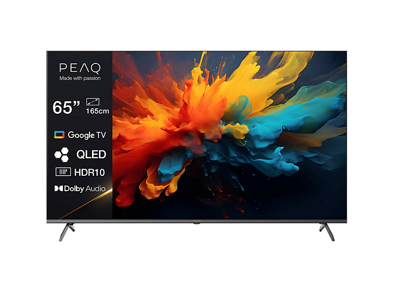Peaq PTV 65GQU-5025C (2025) 65 Zoll Google QLED UHD Smart TV; QLED TV