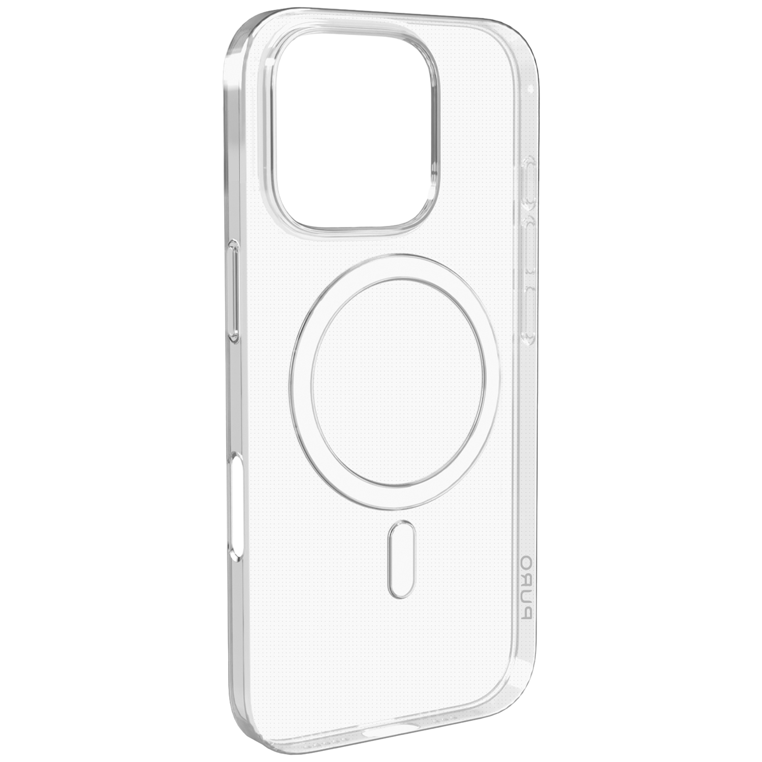 Puro Cover Ultra-slim Magsafe 0.3 Mag In Tpu Telefoonhoesje Voor Apple Iphone 16 Pro Max Transparent