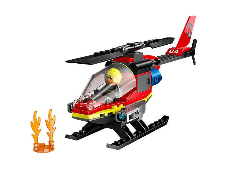 Lego City 60411 Brandweerhelikopter Bouwstenen afbeelding