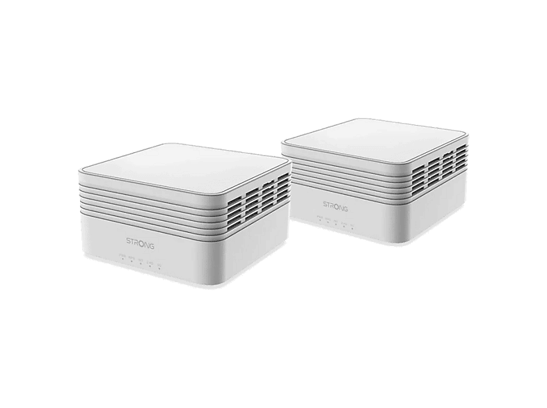 Router - strong MESHKITAX3000, 2402 Mbps, MU-MIMO, WiFi 6, 4 Antenas, Hasta 350 m², Blanco