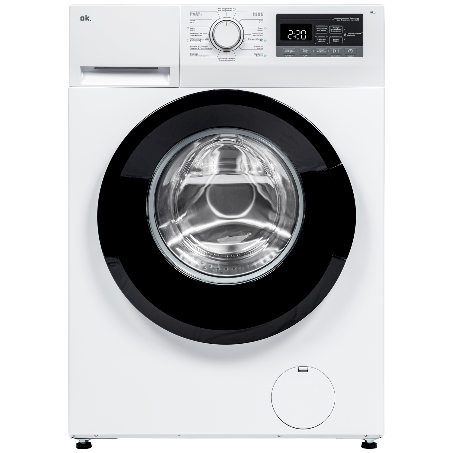 OK. Owm 8136 A-10 Wasmachine Voorlader (8 Kg 1400 Rpm A)