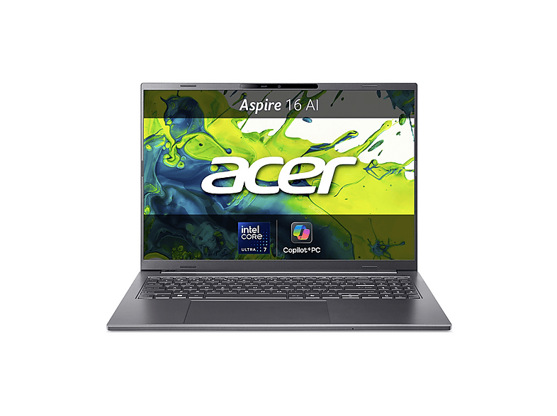ACER Aspire 16 AI Laptop NOTEBOOK, '', processore Intel® Core Ultra 7 258V, Arc™ GPU, RAM 32 GB, 1024 GB SSD, Grey, Windows 11 Home