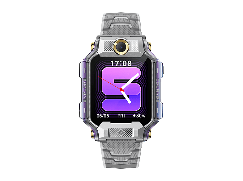 IMOO X10 Kinder Smartwatch Plastik TPU, 142-208 mm, Silber