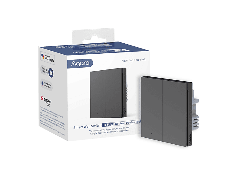 Thumbnail - AQARA Smart Wall Switch H1 (ohne Neutralleiter) Doppelschalter