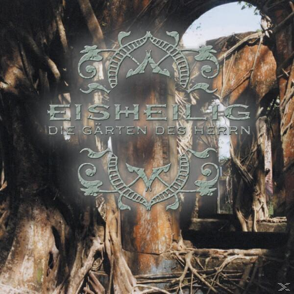 Album borítója fákkal és 'Eisheilig Die Gärten Des Herrn' szöveggel. Díszes keret a szöveg körül. Barna és zöld tónusok.