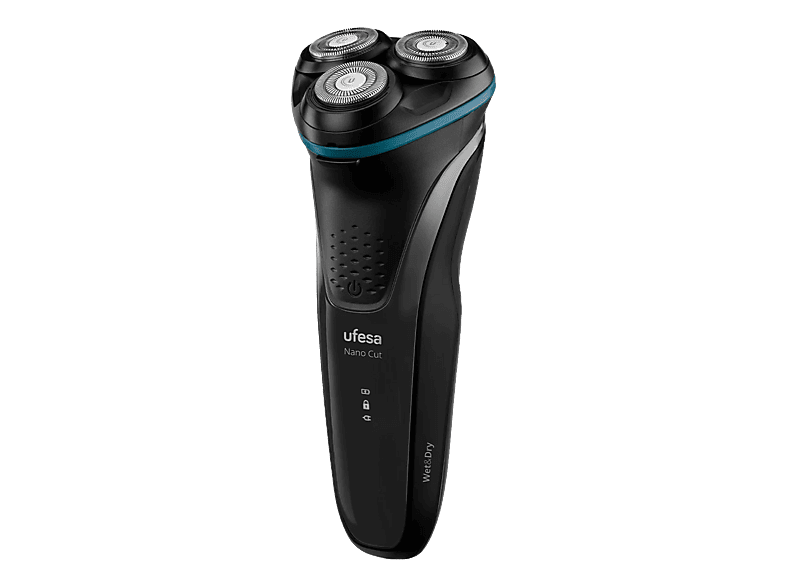 Afeitadora - Ufesa Nano Cut, 5W, Uso en seco y mojado, USB-C, Autonomía 70 min, Cuchillas Dual Trim, Negro