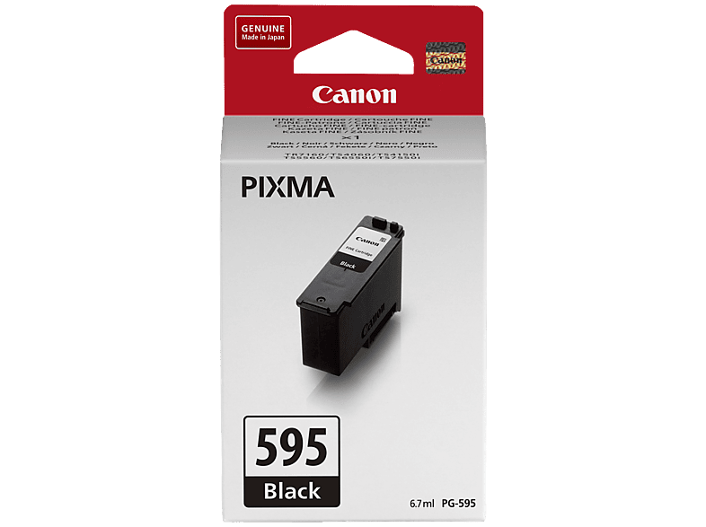 Canon PG-595 inktcartridge 1 stuk(s) Origineel Zwart