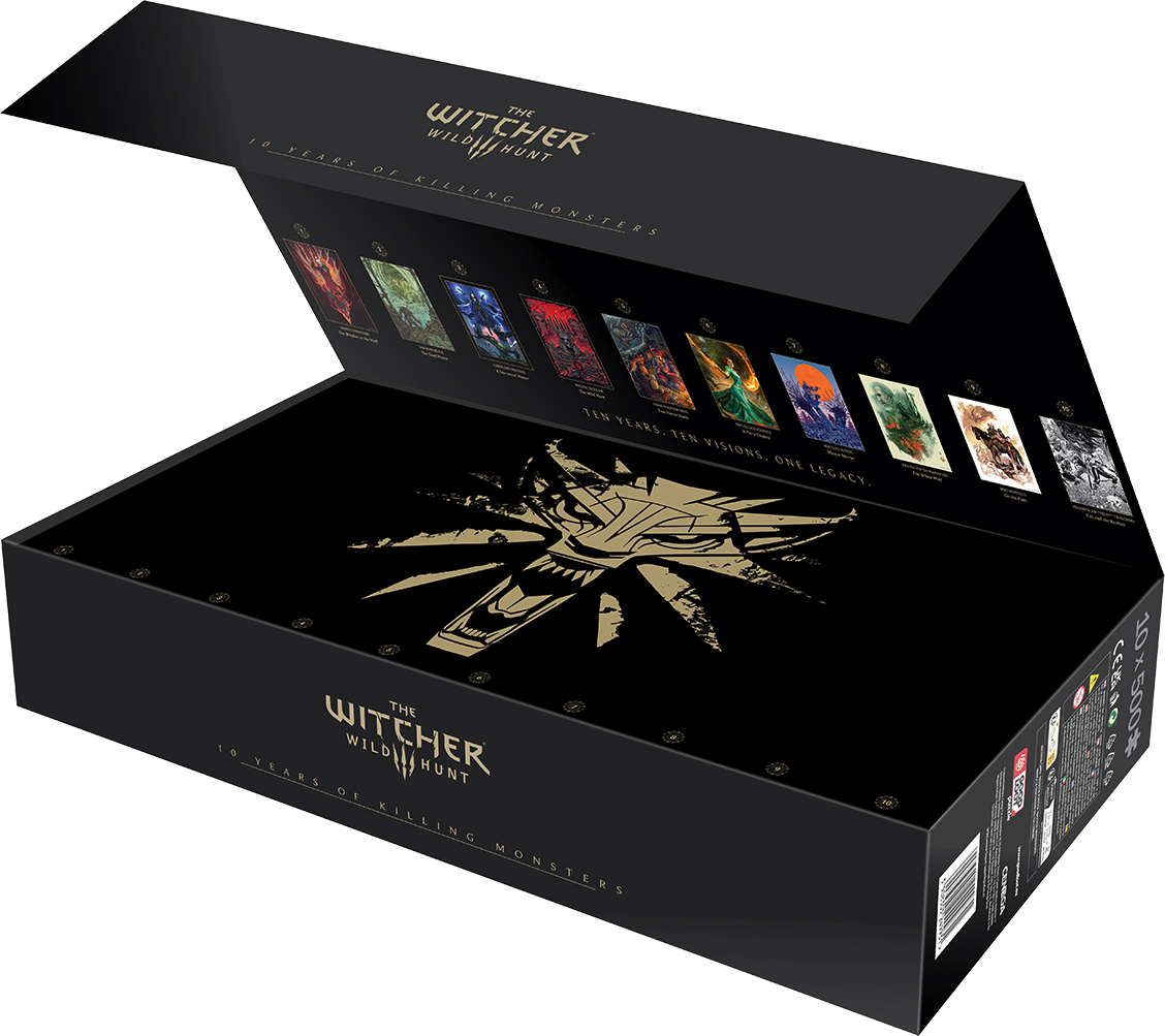 The Witcher 3: Wild Hunt 10th Anniversary Puzzle Collection 10x500 db