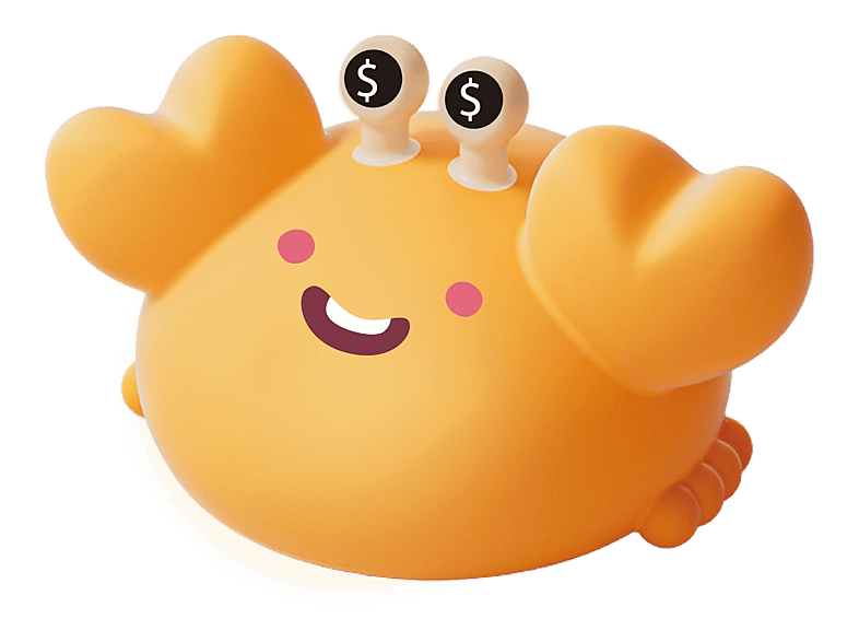 Lampka nocna INNOGIO GIOCrabbie GIO-158 Pomarańczowy