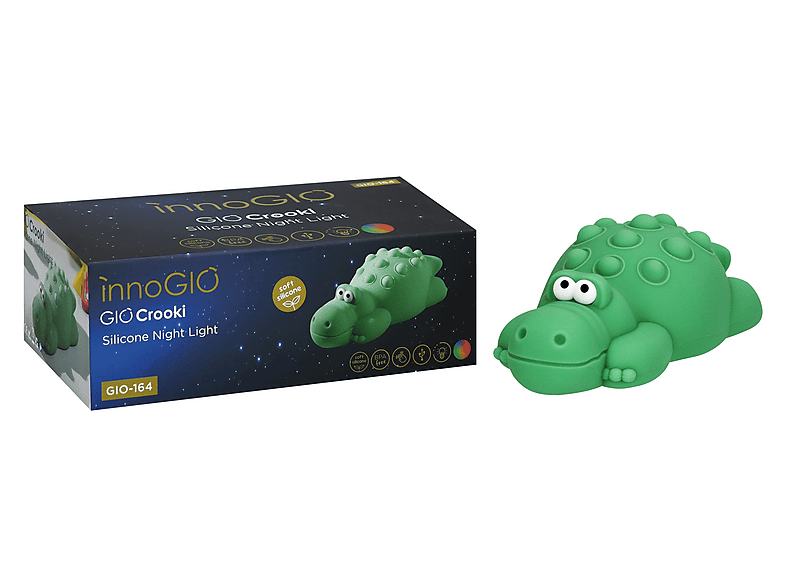 Lampka nocna INNOGIO GIOCrooki GIO-164 Zielony – zdjęcie 2