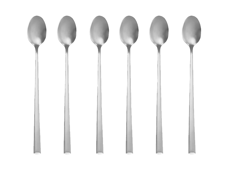 Komplet łyżeczek deserowych AMBITION Como 6 sztuk Srebrny