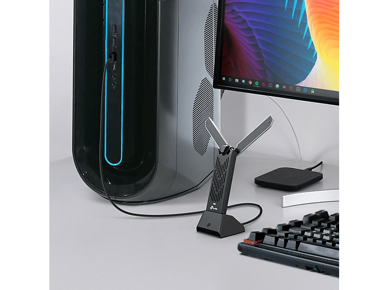 TP-LINK Archer TBE400UH Wireless USB Adapter, Wi-Fi7, Schwarz; WLAN USB Adapter — Foto 4 von 5