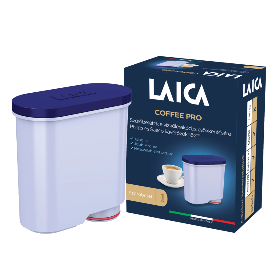 LAICA Coffee PRO vízszűrőbetét Philips AquaClean & Saeco kávéfőzőkhöz - 1x 300L/ negyedév
