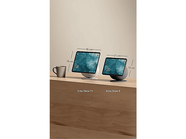Amazon Echo Show 11 (neueste Generation) – Brillantes 11-Zoll-Display in Full-HD-Auflösung mit größerer Bildschirmfläche, 3D-Audio und Alexa, Graphite; Smart Speaker — Foto 3 von 5