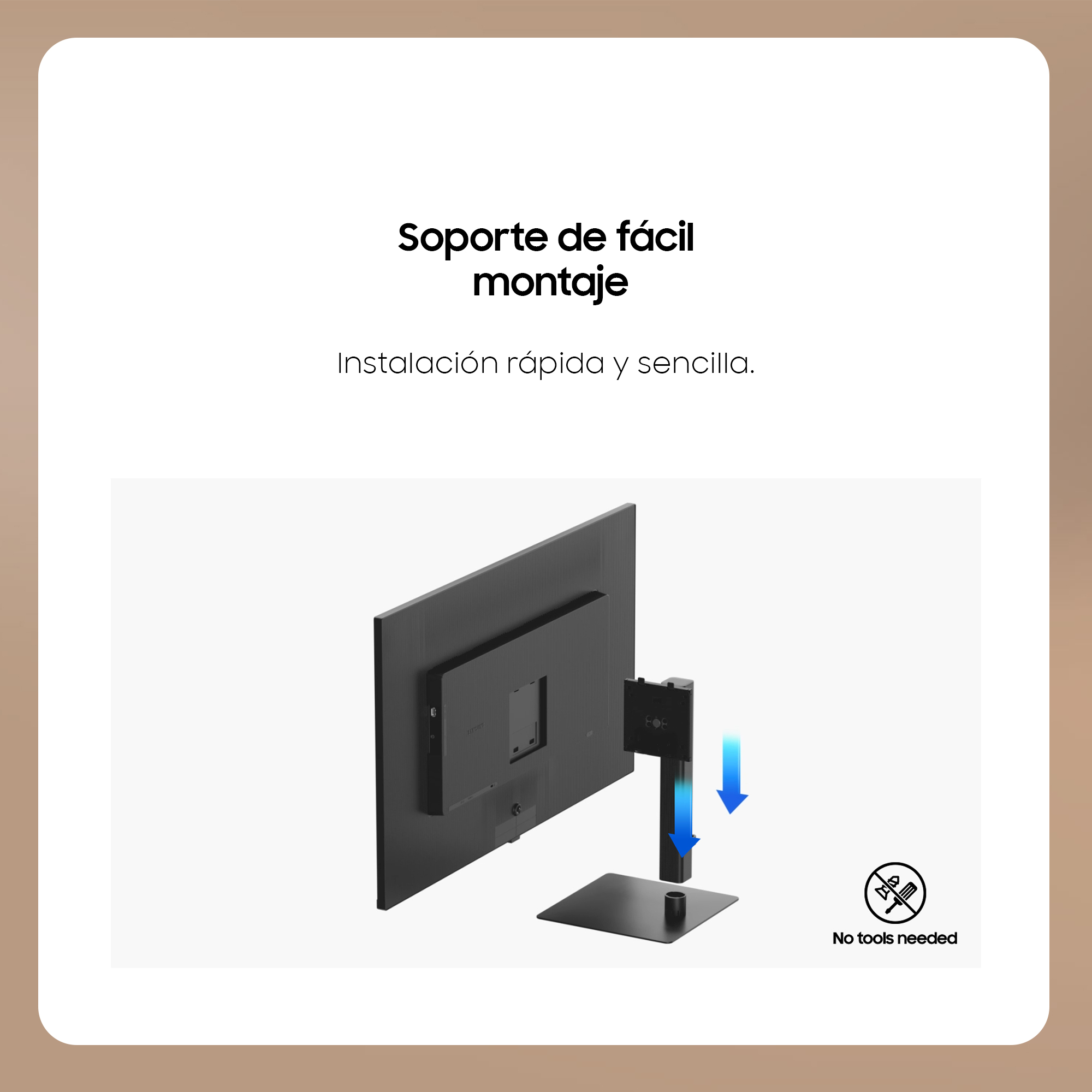 Soporte de fácil montaje: Instalación rápida y sencilla.