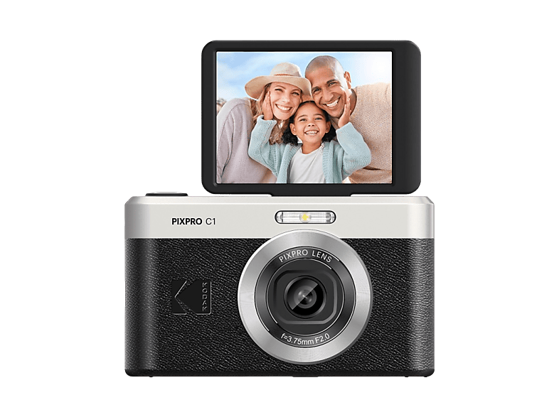Kodak Pixpro C1 Digitalkamera, Bundle, Schwarz