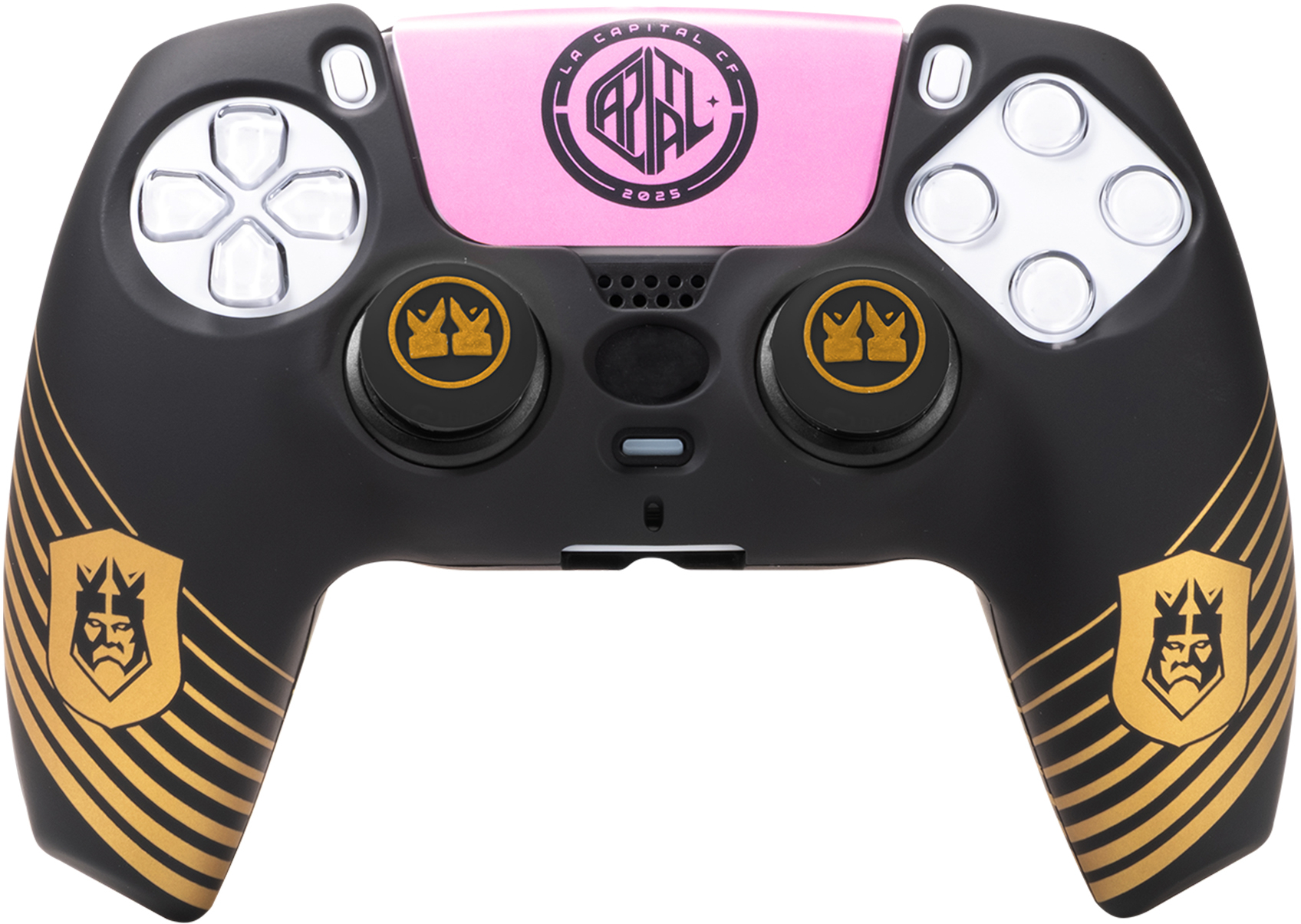 FR-TEC Kings League kemény tok + hüvelykujj csúszásgátló PlayStation 5 kontrollerhez