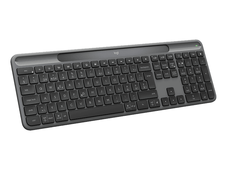 LOGITECH Signature Slim Solar+ K980, Tastatur, Scissor, Kabellos (Bluetooth® Low Energy Technologie), Graphit
